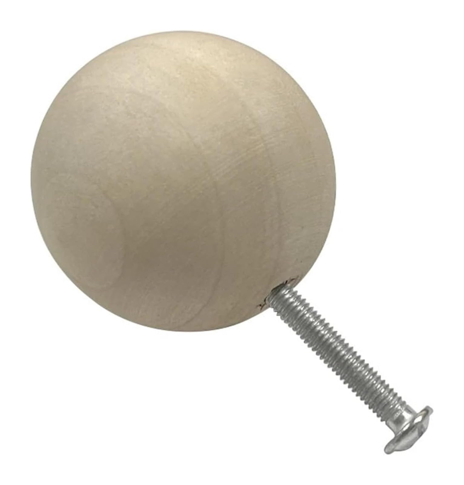 Opeximatun 8pcs Unfinished Wood Round Ball Cabinet Knobs(35mm)