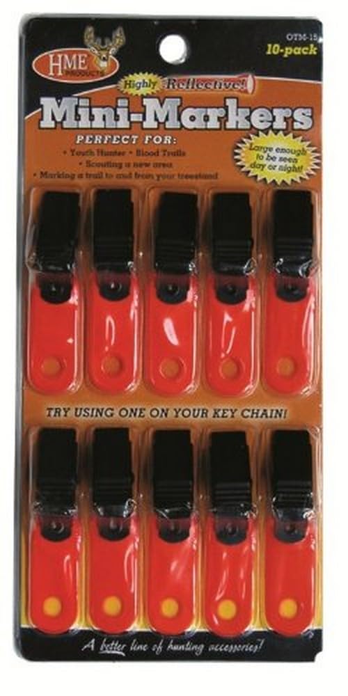 HME Products Trail Marker (Pack of 10), 1 1/2-Inch, Orange