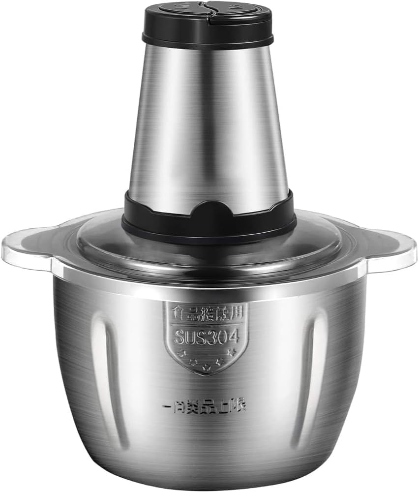 Electric Food Chopper with 3L Stainless Steel Bowl, 1200 Watts, 2 Speed Levels, sc-3110