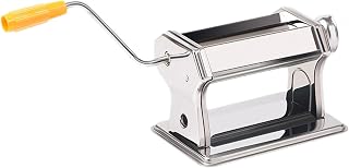 Máquina para hacer pasta, rodillo de pasta | Máquina manual para hacer albóndigas, prensa manual con 9 ajustes de fuerza ajustables, prensa de pasta, cortador de espaguetis para el hogar