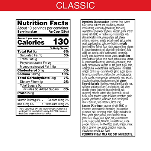 Cheez-It Snack Mix, Lunch Snacks, Office And Kids Snacks, Classic, 10.5Oz Box (1 Box) #TOP2