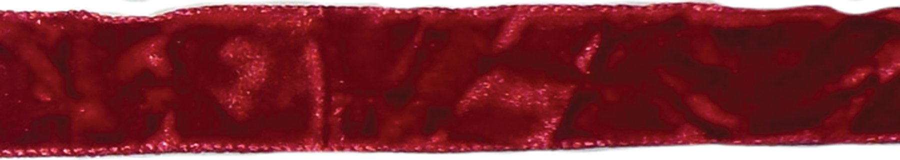 C'est Joli! Panne De Velours/Crushed Velvet 5/8" X10.94 Yards-Red