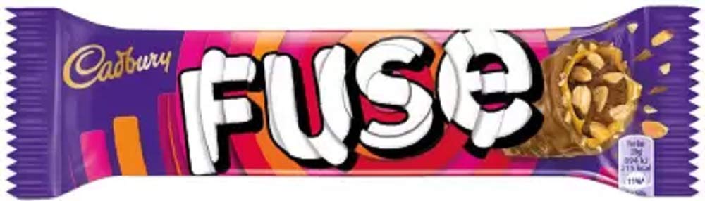 Cadbury Fuse Chocolate Bar, 50 g (Pack of 20) Bars (20 x 50 g)
