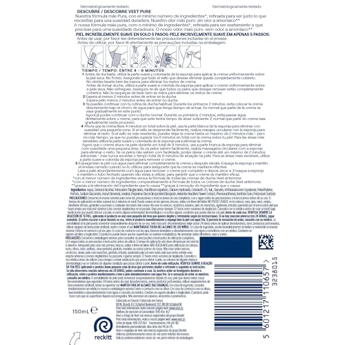 Veet Crema Depilatoria Corporal para usar bajo la ducha para Mujer, Piel Normal, 150 ml - imagen 9