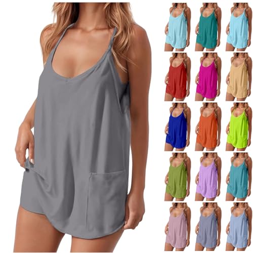 Romper Dress with Shorts Underneath Plus Size Athletic Dress with Shorts Underneath Active Dresses with Short womens ladies womens summer tennis golf rompers dresses vacation outfits for women