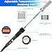 Soldering Iron Kit, 60W 110V Adjustable Temperature Soldering Iron with 5PCS Tips, Solder Wire, Stand, Welding Tool for Repair, Electric Repairing, DIY