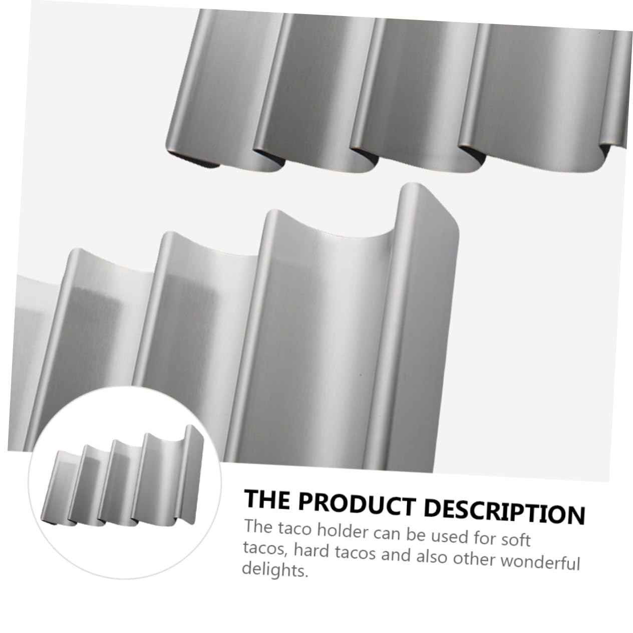 Alipis Stainless Steel Taco Rack Mexican Pancake Rack Tortilla Holder for Grill Taco Holder for Home