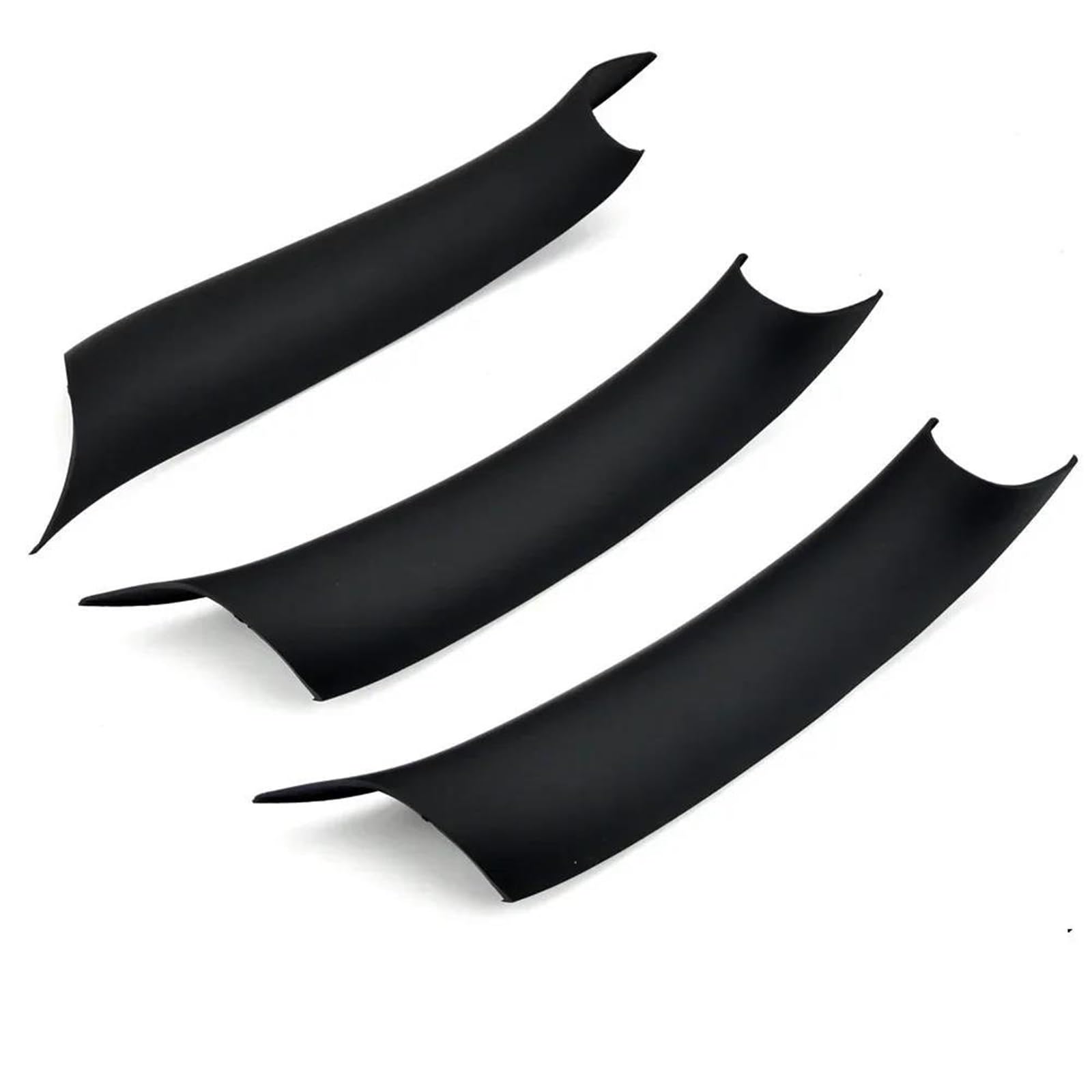 YESKIT Car Interior Door Pull Handle Protective Cover Trim for BMW X5 F15 X6 F16 2014-2018(Black LHD 3 Pcs)