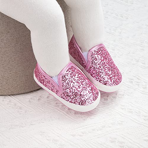 Casazoe Baby Girls Boys Canvas Sneaker Infant Soft Sole Non-Slip Comfort Shoes Newborn Crib Casual Sneaker Austin Boy's Flat Lazy Loafers Moccasins First Walking Skate Shoe…3