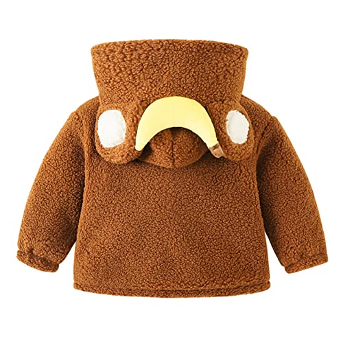 Kids Fleece Sweatshirt Jacket Winter Autumn Warm Coat Cartoon Hooded Jacket for Children2