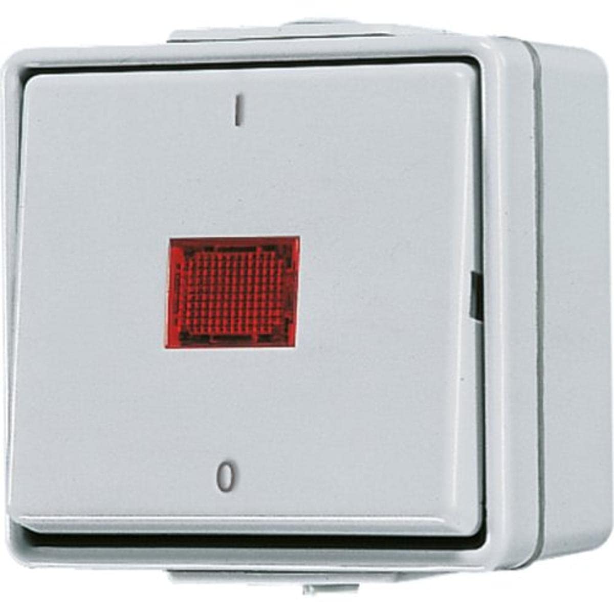 Jung Interrupteur AP 602KOW 2 pôles étanche gris pour installation en saillie