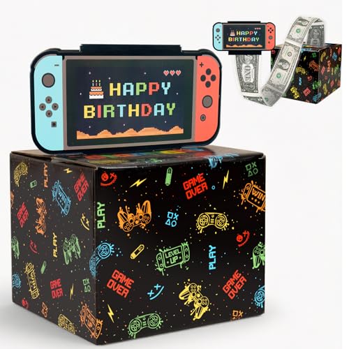 COMOOKA Geldgeschenke Geburtstag Junge - Originell Geldgeschenk Box für Gamer - DIY Überraschungsbox - Zocker Geschenk - Lustige Geldgeschenke Verpackung zum Geburtstag für Jungs & Männer