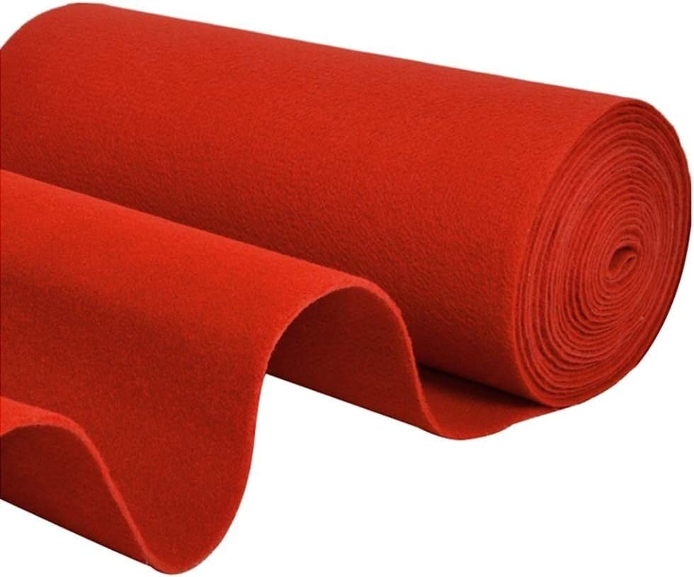 Tapis rouge Hollywood épais de 5,5mm pour allée de mariage et événementiel de 1,5x20m