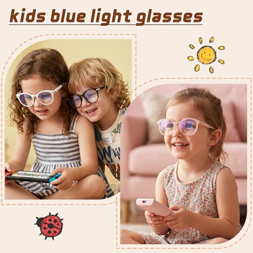 Image of Round Kids Blue Light Glasses, Ages 2-6