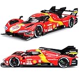 Xiangtat 1:43 F-errari 499P LMH 51# Rennwagen Le Mans Champion Legierung Luxusfahrzeug Auto Druckguss Modell für 499p 50# Erwachsene Druckguss Modell (1/43 499p 51#)