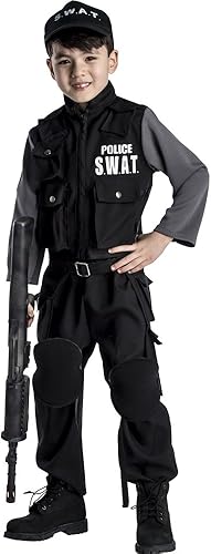Dress Up America Swat Disfraz para niños - Disfraz de policía S.W.A.T. para niños y niñas