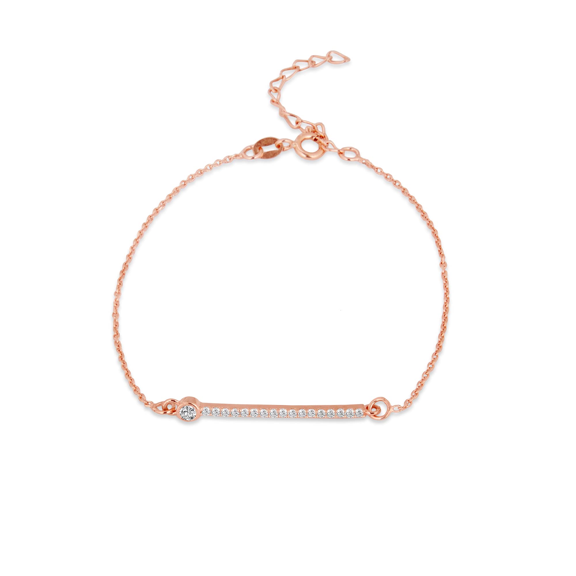 GIVA 925 Silver Rose Gold Zircon Minimal Bracelet, Adjustable Gifts for Girlfriend, Gifts for Women & Girls| With Certificate of Authenticity and 925 Stamp | 6 Month Warranty* (B08VJDJZQ1) Amazon Price History, Amazon Price Tracker