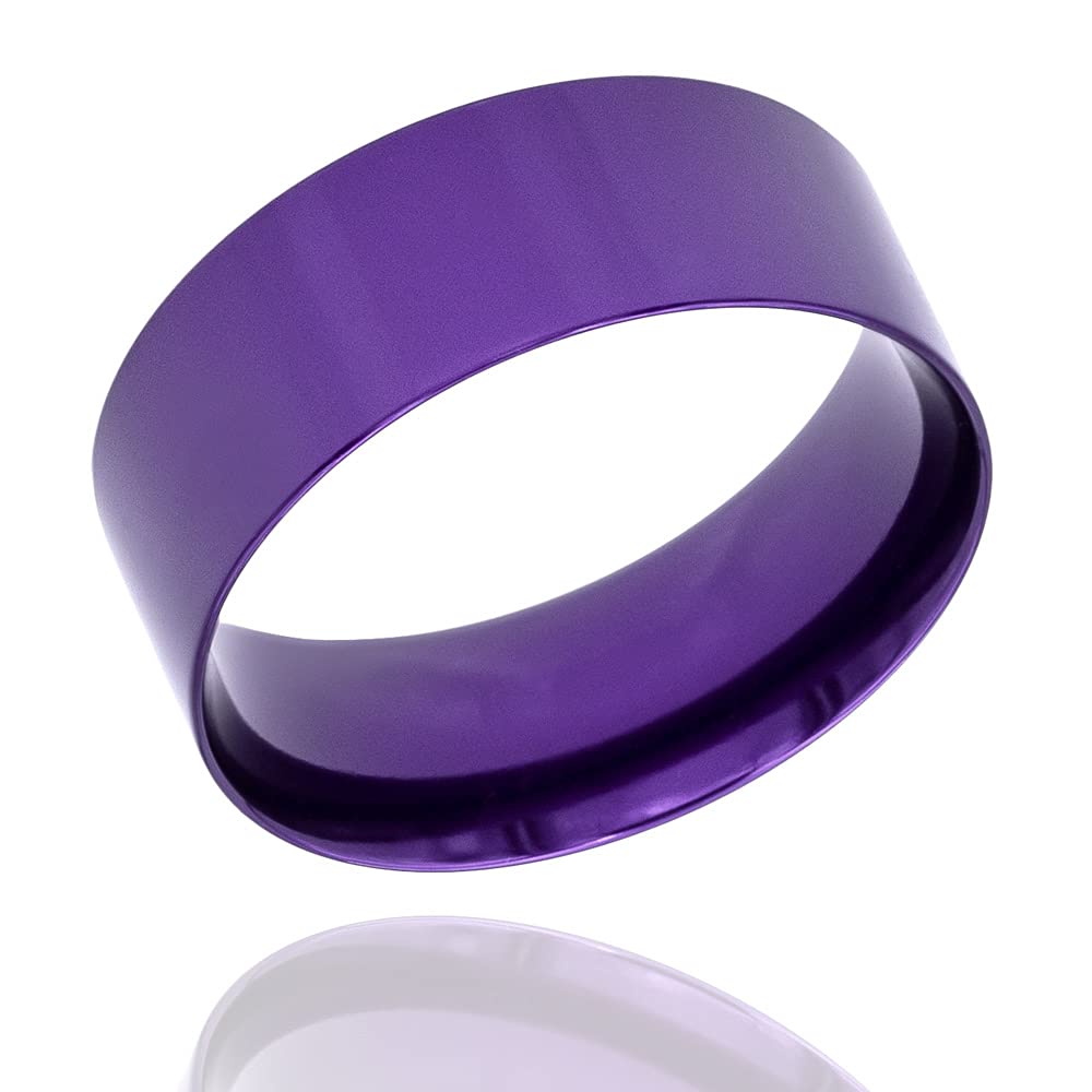 Ring Core for Wood Turning (8mm Purple Aluminum, 8)