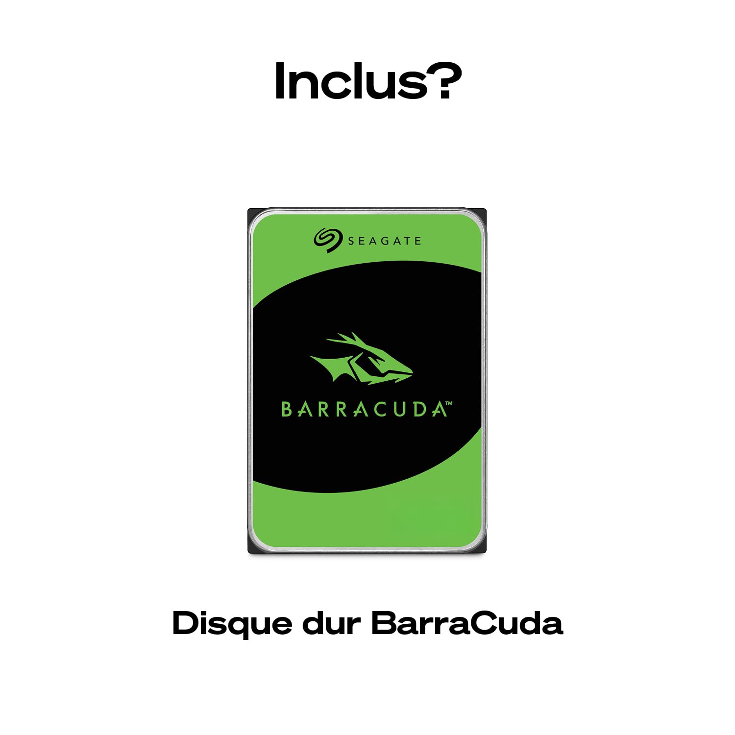 Seagate BarraCuda 8To Disque dur interne HDD 3.5 pouces SATA 6 Goit/s 5400 tr/min 256 Mo cache ST8000DMZ04
