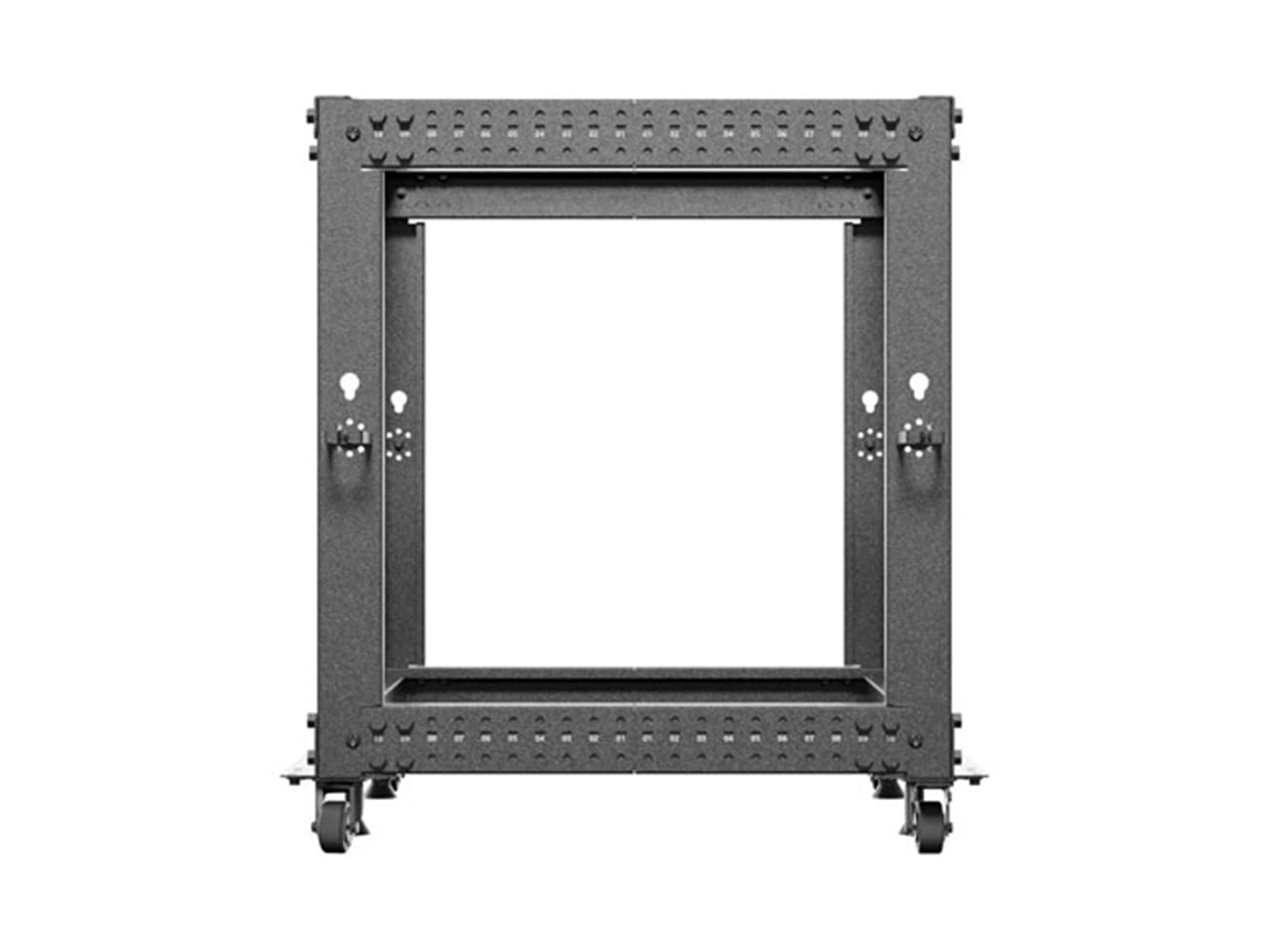 Lanberg offenes Rack 19" 12U 600x600-1100 verstellbar schwarz
