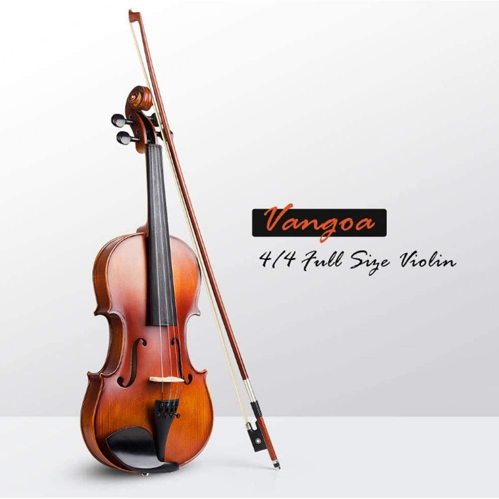 Violino Standard da Studente, per Principianti, 4/4 Violino Acustico Violino Full Size con Custodia for Violino, poggiaspalla, colofonia e Corde for Violino for Studenti Adulti Principianti (Size : 1