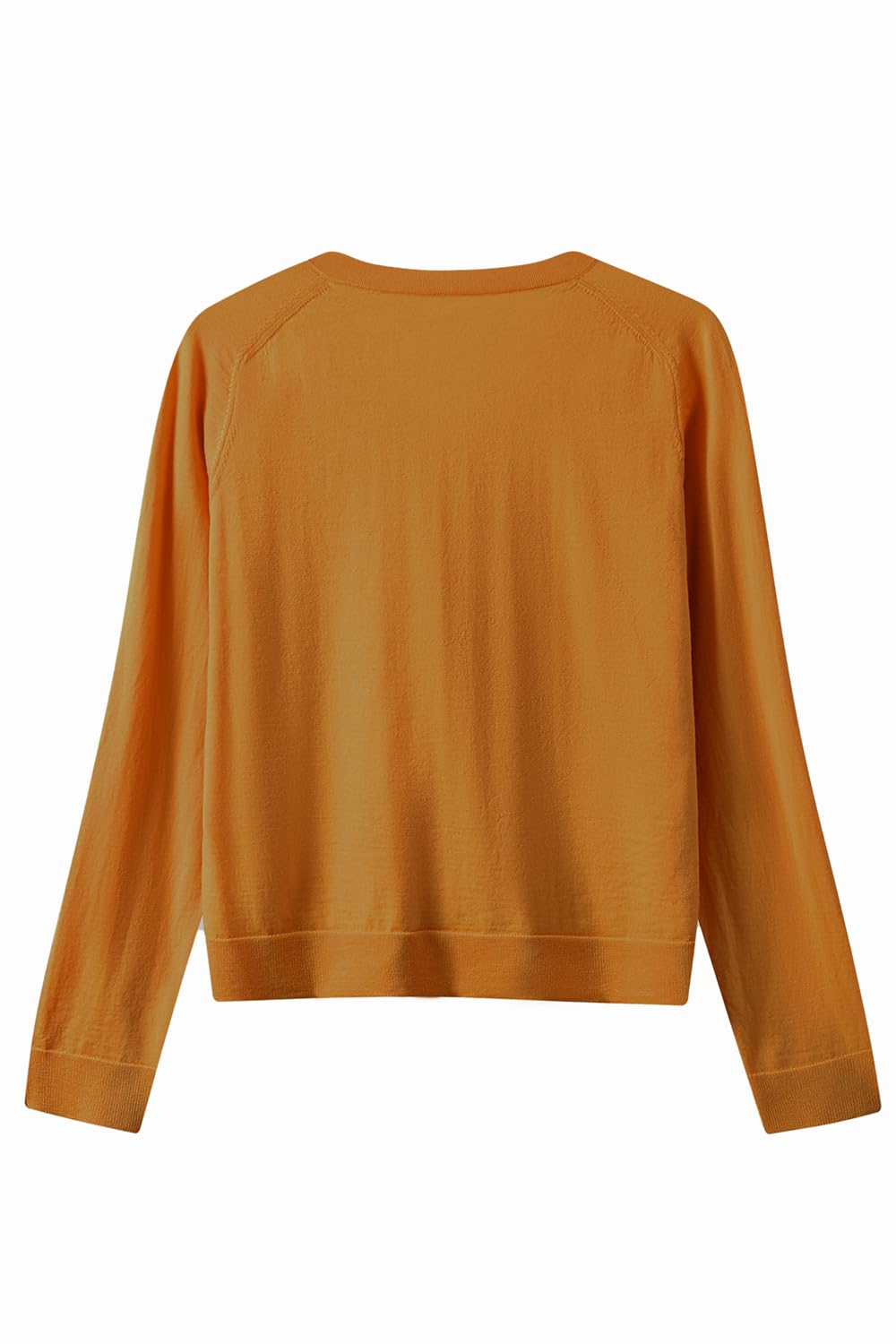 Suéter de lana merina para mujer, casual, ligero, cuello en V, manga raglán, suéter de punto holgado