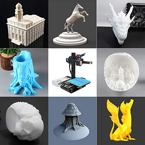 3D Printer, Kingroon DIY Aluminum Resume Printer with Touch Screen Assisted Level Free MicroSD Card Preloaded with Printable 3D Models, Printing Space (180x180x180mm)