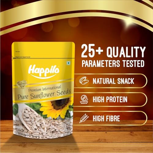 Image of Happilo Premium Raw Sunflower Seeds for Eating Without Shell 250g, Healthy Protein Snack for Diet Food