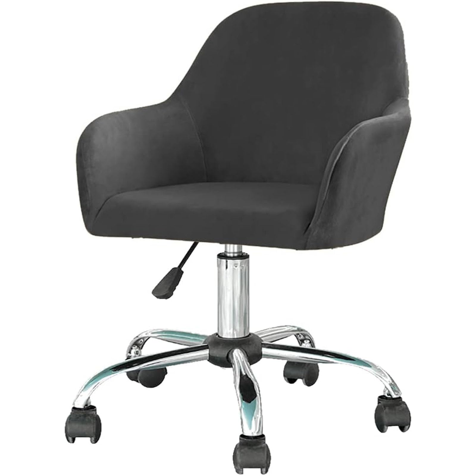 Bar Stuhl Hocker Abdeckungen, Samtbezug mit drehbarer Armlehne und gebogener Rückenlehne, Stuhlhussen für Home-Office-Schreibtisch, Stretch-Bezug für Esszimmerstühle mit Ohrensessel, für Schminktisch
