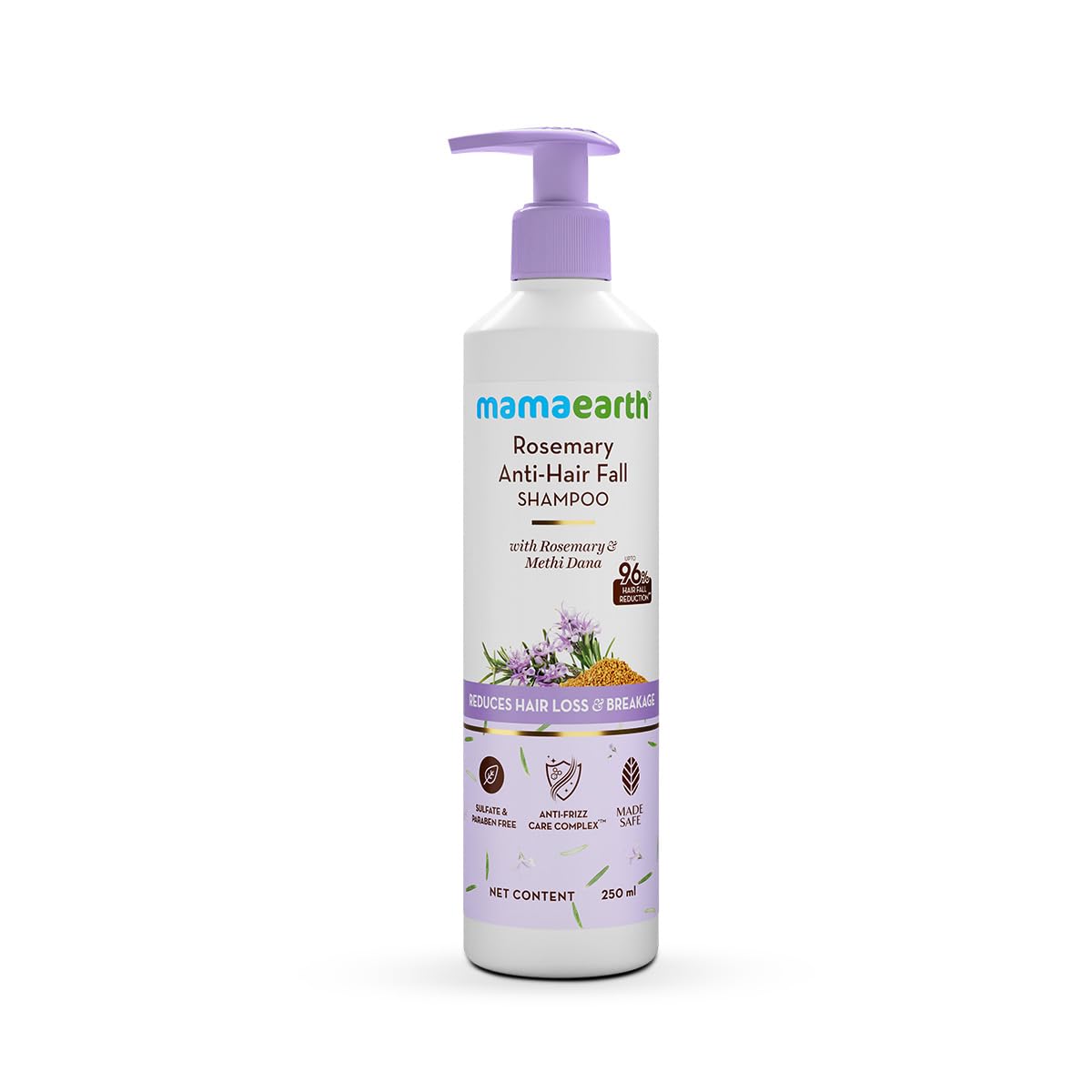 Mamaearth Rosemary Anti Hair Fall Shampoo with Rosemary & Methi Dana f