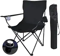 Cadeira De Pesca Camping Dobrável Portatil 120kg Reforçada