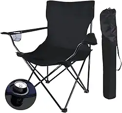 Cadeira De Pesca Camping Dobrável Portatil 120kg Reforçada