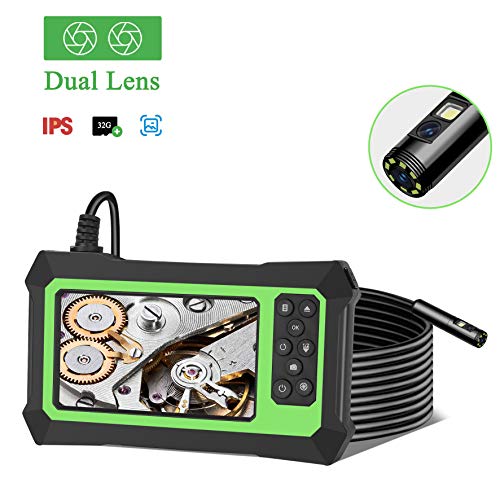 GEEUMI Dual Kameras Endoskopkamera Industrieendoskop 1080P Dual-Lens Schlangenkamera Doppelkamera Endoskop mit 8…