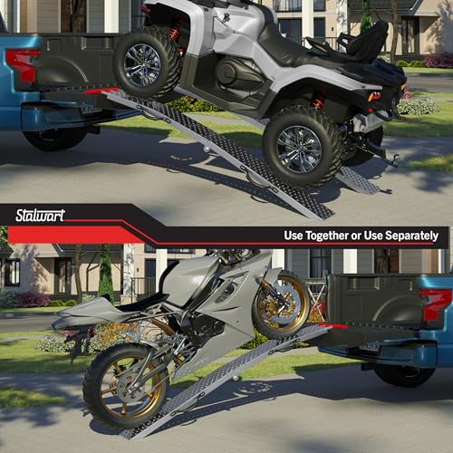 Set de rampas plegables de 69 pulgadas para motos y ATV miniatura 3