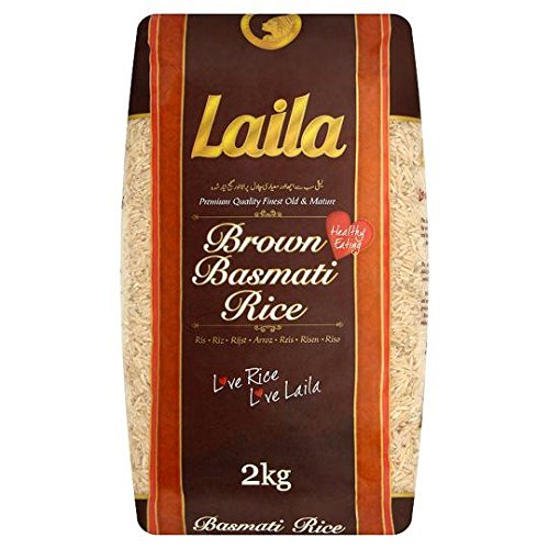 Laila - Brown Basmati Rice - 2Kg (Pack Of 2)