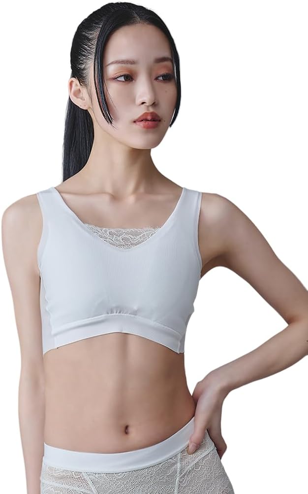 [Nstyle] エヌスタイル オープンネックハーフトップ バストフラットインナー ナベシャツ ジェンダーレス ftm 胸つぶし さ