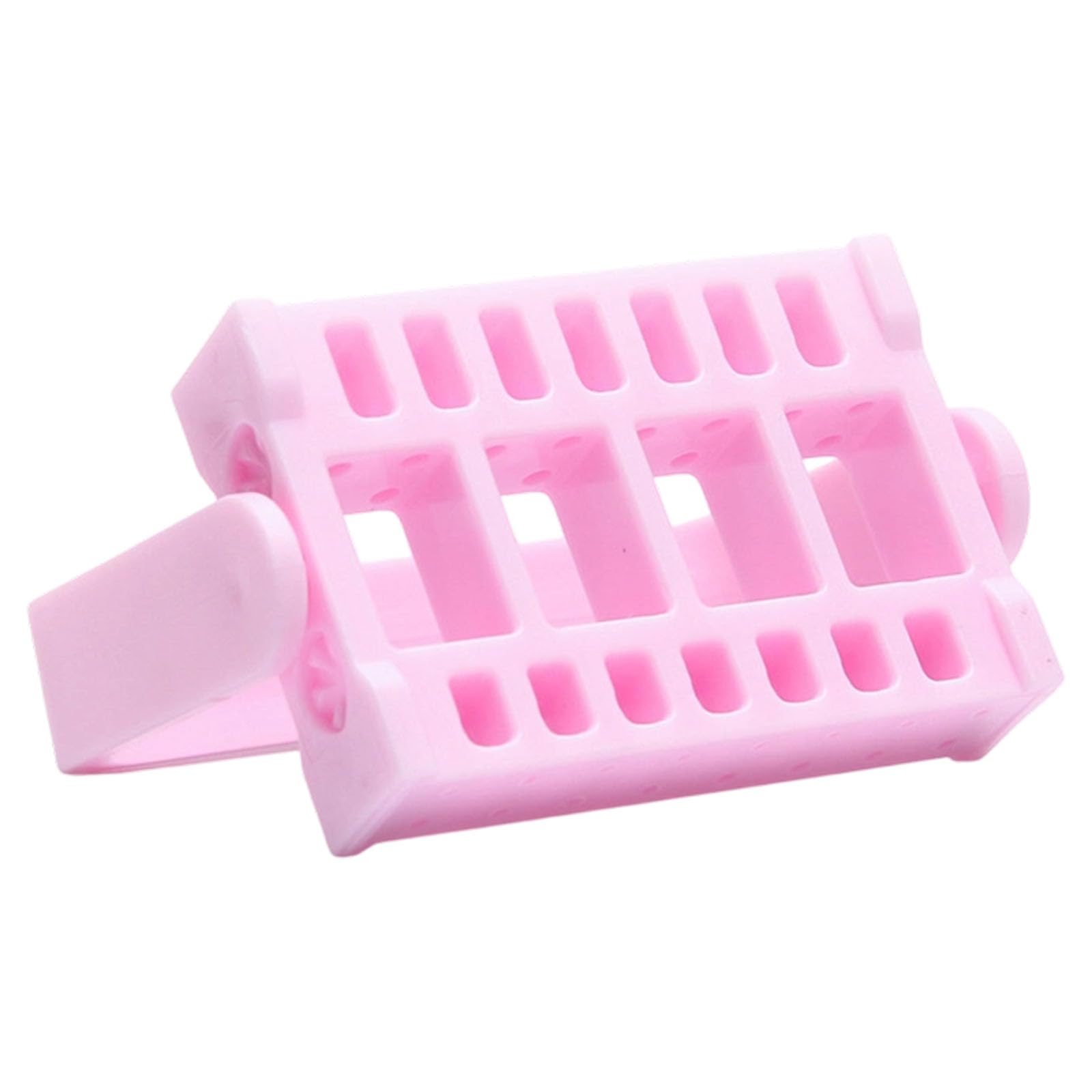 Kaeltsyn A 32 Slot Manicure Nails Drill Bit Holder Stand With Foldable Desktop Display Nd Ngled For Salon Nd Home Use Manicure Workstation Organizer Tool Station Tabletop Bit Sorting Stand Fold Out