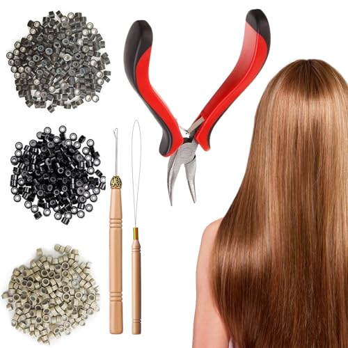 Kits de Extensiones de Cabello para Principiantes,Pinzas Para Extensiones De Pelo Largo - Suministros De Peluquería Para Mujer