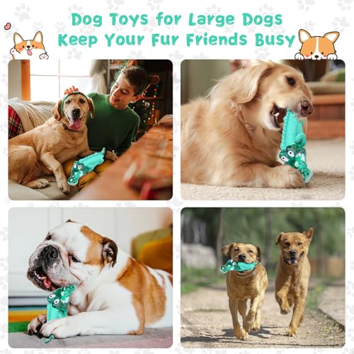 Image of Fuufome Dog Chew Toys, Indestructible for Aggressive Medium & Large Dogs | Teeth Cleaning, Long Lasting Fun, Keep Them Busy, Nylon and Rubbrer Material, Double chewing Pleasure