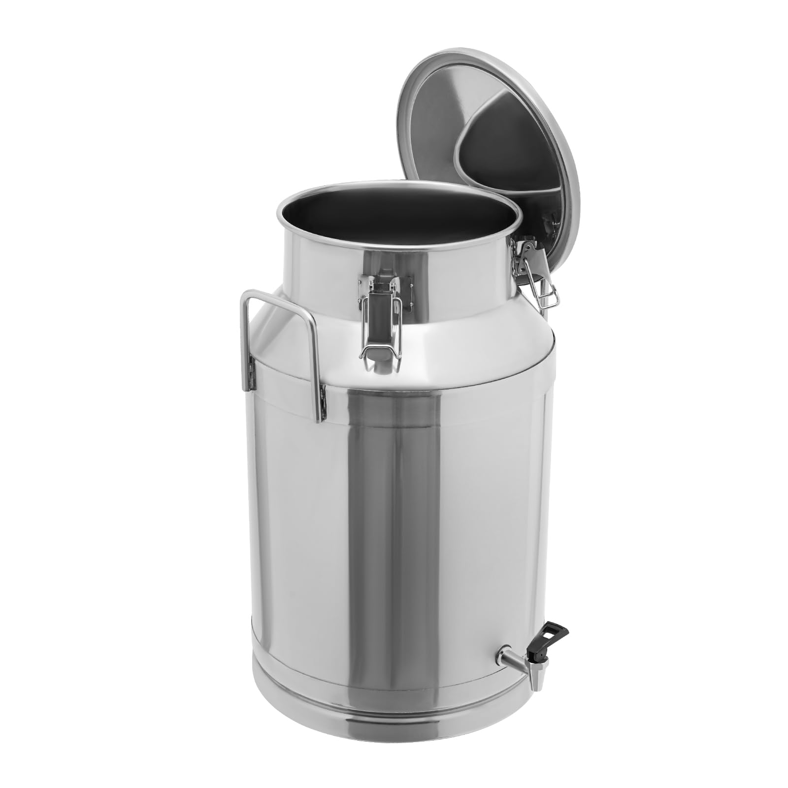 Bidone Latte,Secchio per Latte, ermetico in Acciaio Inox 304, Contenitore Il Trasporto di caraffe con Guarnizione Silicone Vino, Olio e liquidi, 5 l