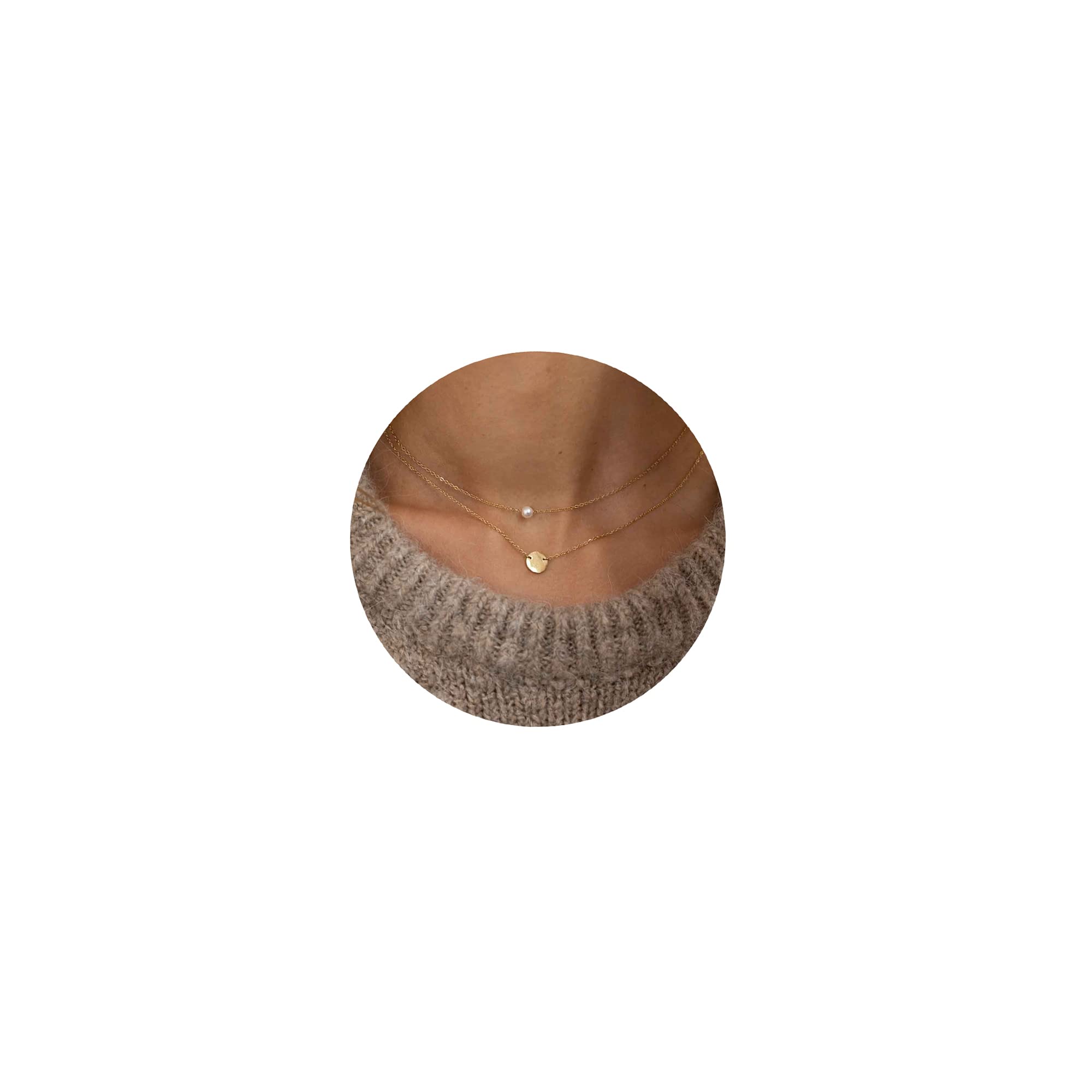 TewikyPearl Necklaces for Women, Dainty Gold Necklace 14k Gold Plated Single Pearl Necklace Simple Pearl Choker Necklaces for Women Trendy Cute Gold Necklace Jewelry for Women