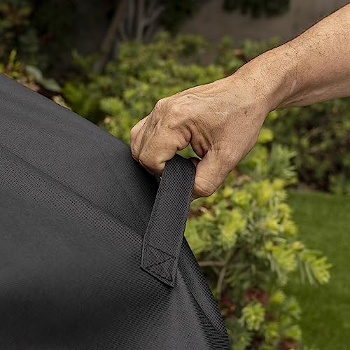 Kenmore 56-Inch Heavy-Duty Grill Cover for Outdoor BBQ Propane Gas Grills, Weather-Resistant, UV- and Fade-Resistant, Universal Fit Cover for 4-Burner Gas Grills, Black - image 4