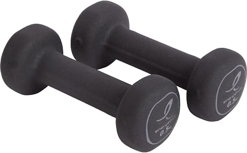 Energetics Hantel Neoprene Dumb. Pairs, Adultos Unisex, Black/Grey Dark, 2 x 0.5