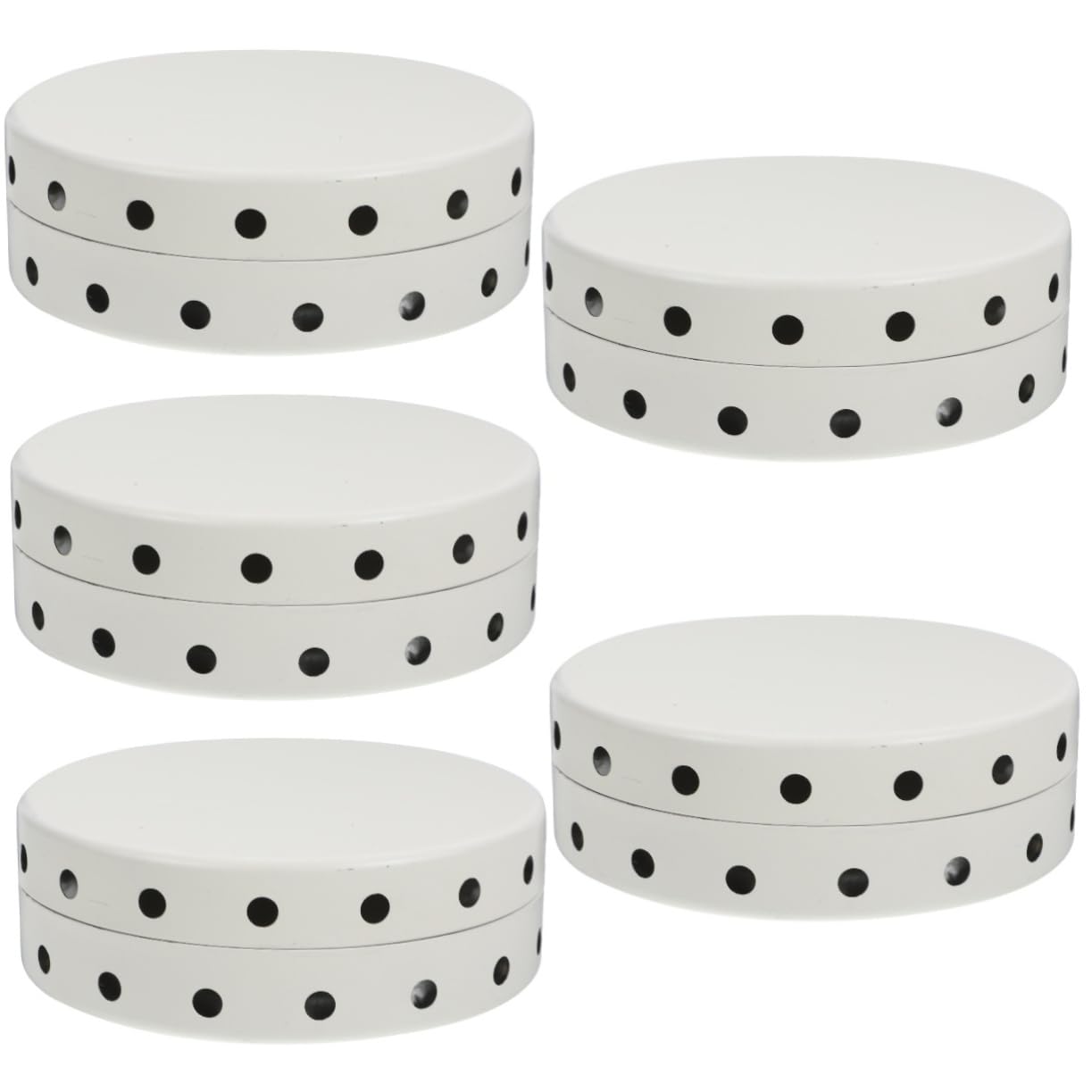 Caja de metal con tapa ABOOFAN y abrazadera de seguridad, pack de 5 unidades para almacenamiento