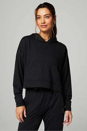 Fabletics Women's Cloud Jersey Hoodie, Buttery Soft, Recycled Fabric, Breathable, Moisture-Wicking
