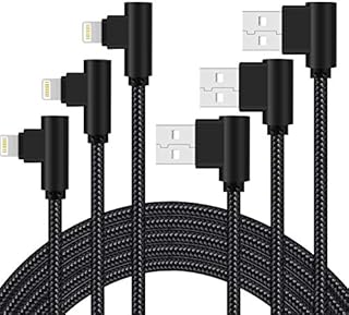 ANSEIP iPhone Charger Cable, 10FT/3M 90° Lightning Cable Nylon Braided Fast Charging iphone ipad Charger Compatible with iPhone 13 12 11 X 8 7 6 Plus iPad Pro Air mini and More
