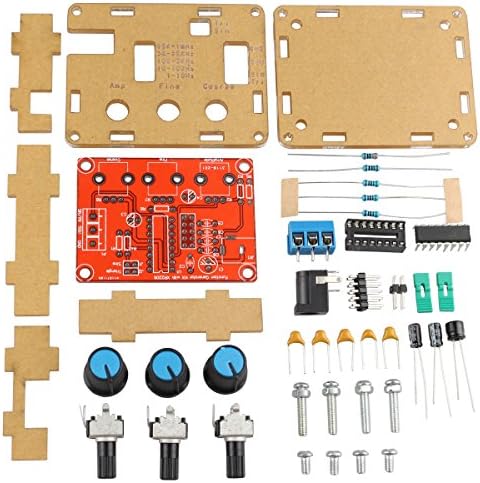 HALJIA XR2206 High Precision Function Signal Generator DIY Kit Sine Triangle Square Output 1Hz~1MHz Adjustable Frequency Amplitude