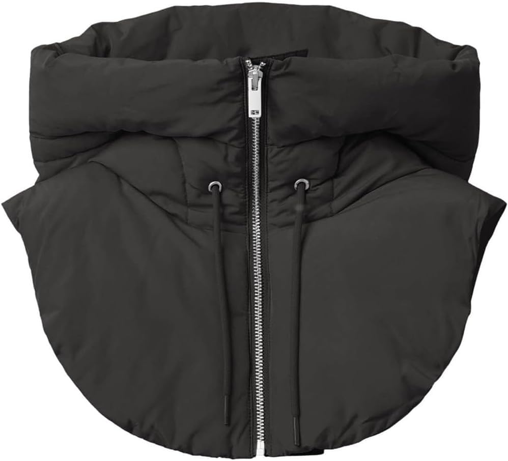 Chaleco acolchado unisex negro talla S M con capucha desmontable para invierno 2