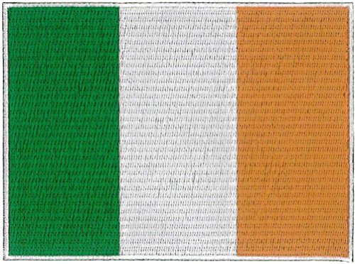 Klicnow Parche bordado con bandera de Irlanda/Irlanda, 12 x 9 cm