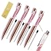 Ballpoint Pens,Rose Gold Metal Pen Refills Bling Glitter Sand glass Advertisement Pen Black Ink for Office Supplies